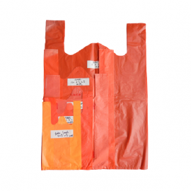 Red Singlet Carrier Plastic Bag