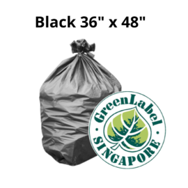 Black Trash Bag 36″ x 48″