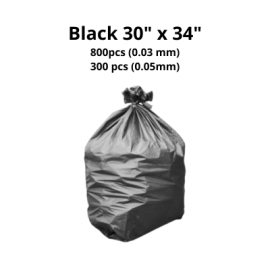 Black Trash Bag 30″ x 34″