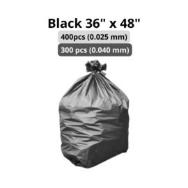 Black Trash Bag 36″ x 48″