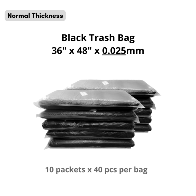 Black Garbage Bag 36 x 48