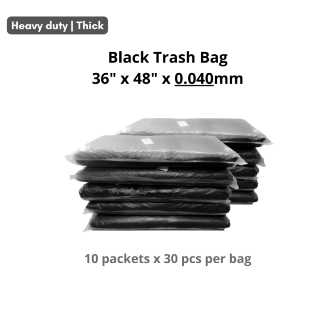 Black Garbage Bag 36 x 48
