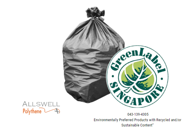 green label trash bag allswell