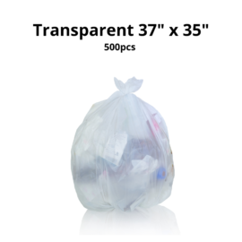 Transparent Trash Bag 37″ x 35″